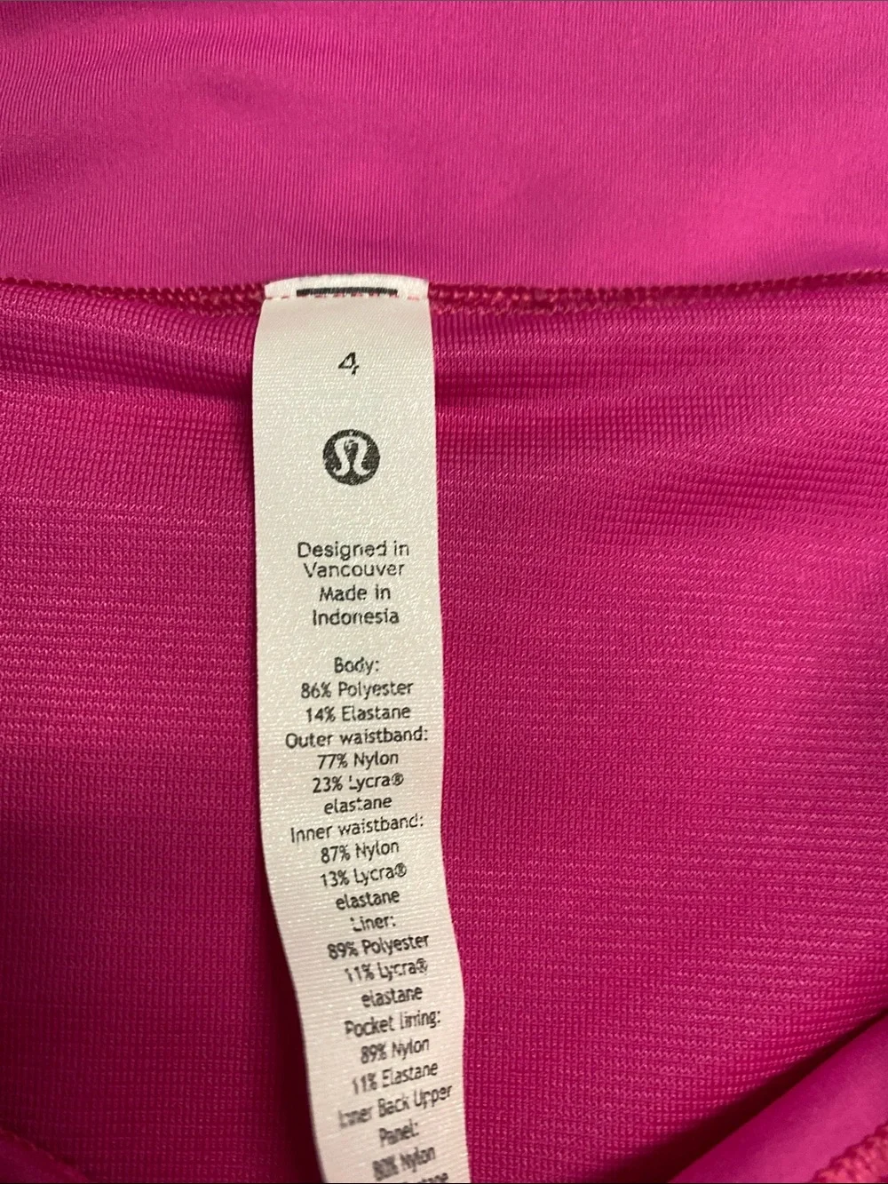 lululemon athletica Bright Pink Athletic Shorts